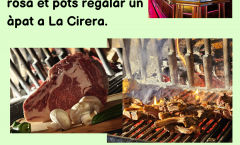 A Restaurant La Cirera us desitgem un feliç dia de Sant Jordi… Avui dia de Sant Jordi, a més d’un llibre i una rosa et pots regalar un àpat a La Cirera.